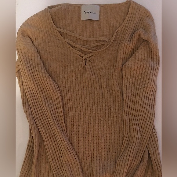 Yaya co sweater  brown - Picture 1 of 2